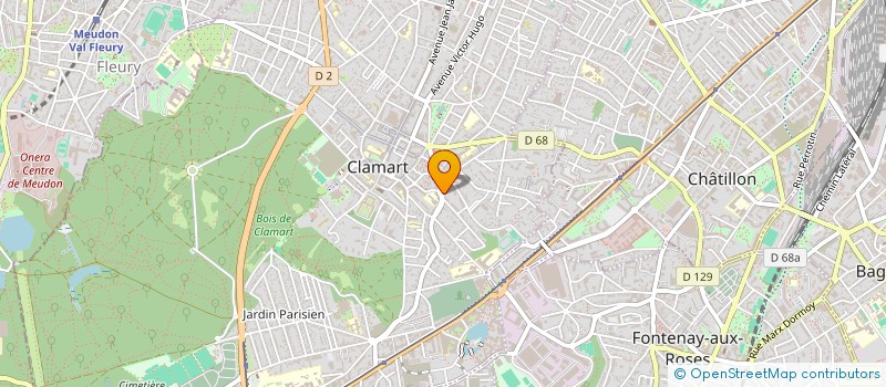 localisation de l'entreprise MONSIEUR JEAN DUMESNIL à CLAMART