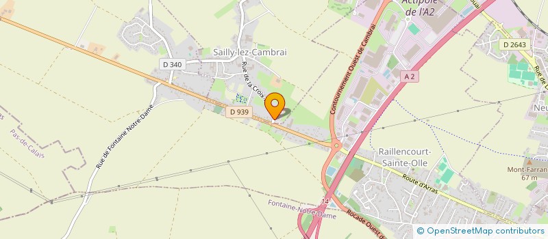 localisation de l'entreprise MONSIEUR JEAN DUMON  SAILLY-LEZ-CAMBRAI