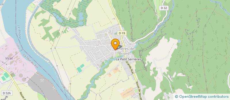 localisation de l'entreprise MONSIEUR JEAN DUMONT  SERRIERES-DE-BRIORD