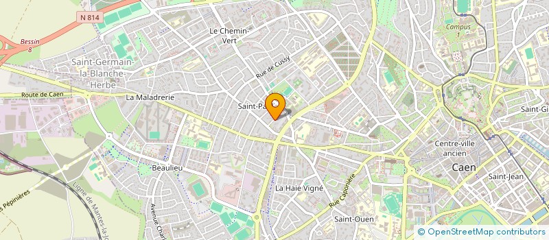 localisation de l'entreprise MONSIEUR JEAN DUPIN à CAEN
