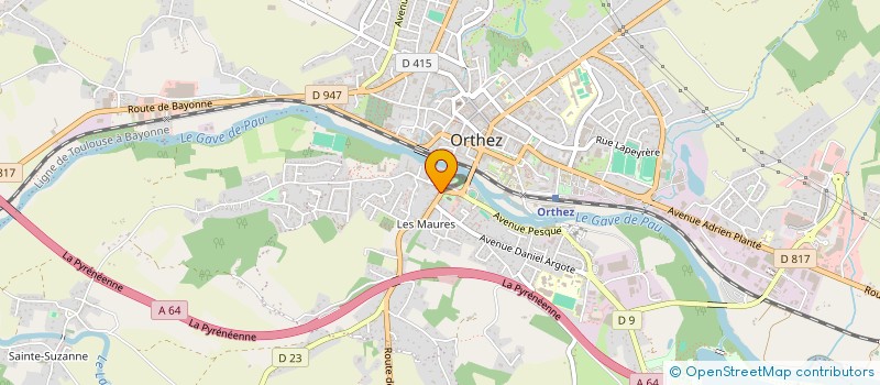 localisation de l'entreprise MONSIEUR JEAN DUPLAA  ORTHEZ