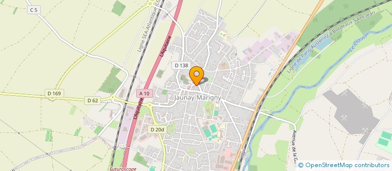 localisation de l'entreprise MONSIEUR JEAN DUPLESSIS  JAUNAY-MARIGNY