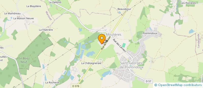 localisation de l'entreprise MONSIEUR JEAN DUPONT  SAINT-GEORGES-DE-POINTINDOUX