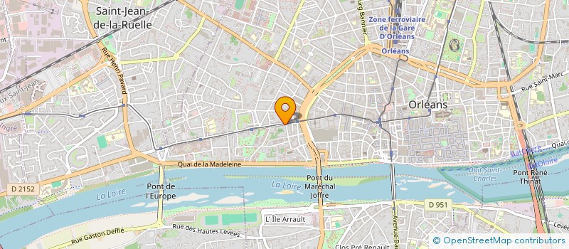 localisation de l'entreprise MONSIEUR JEAN DUPONT à ORLEANS