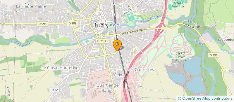 localisation de l'entreprise MONSIEUR JEAN DUPONT  ISSOIRE