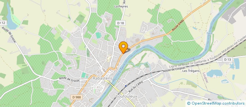 localisation de l'entreprise MONSIEUR JEAN DUPONT à RABASTENS