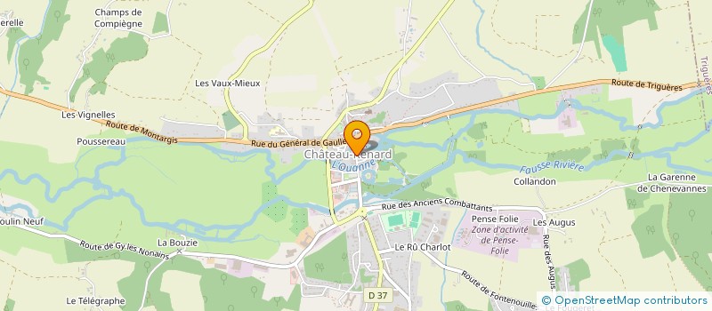 localisation de l'entreprise MONSIEUR JEAN DUPUIS  CHATEAU-RENARD