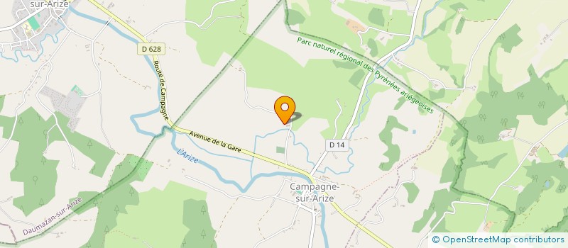 localisation de l'entreprise MONSIEUR JEAN DUPUY  CAMPAGNE-SUR-ARIZE