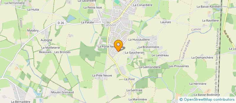 localisation de l'entreprise MONSIEUR JEAN DURAME  CASSON