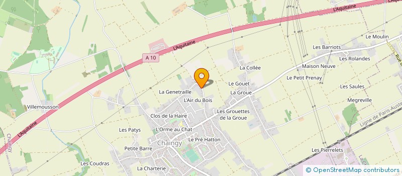 localisation de l'entreprise MONSIEUR JEAN DURAND  CHAINGY