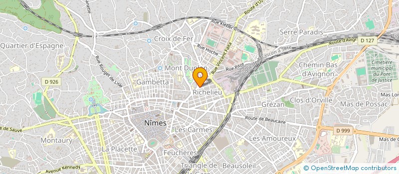 localisation de l'entreprise MONSIEUR JEAN DURAND à NIMES