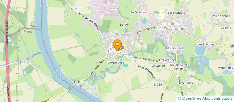 localisation de l'entreprise MONSIEUR JEAN DURAND  THOISSEY