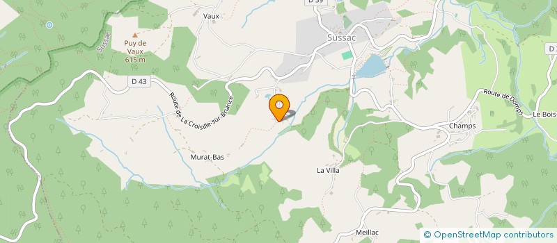localisation de l'entreprise MONSIEUR JEAN DURAND à SUSSAC