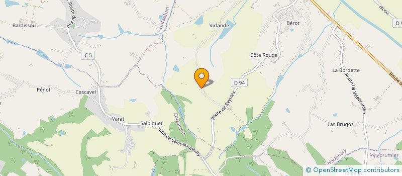 localisation de l'entreprise MONSIEUR JEAN DURAND  SAINT-NAUPHARY