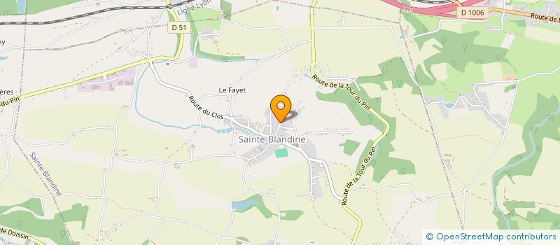 localisation de l'entreprise MONSIEUR JEAN DURAND TERRASSON  SAINTE-BLANDINE