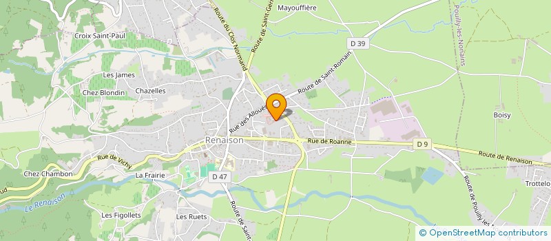 localisation de l'entreprise MONSIEUR JEAN DURANDOT  RENAISON