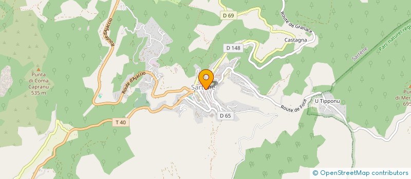 localisation de l'entreprise MONSIEUR JEAN DURAZZO à SARTENE