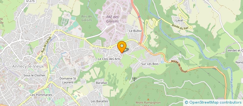 localisation de l'entreprise MONSIEUR JEAN DUSSOLLIER à ANNECY
