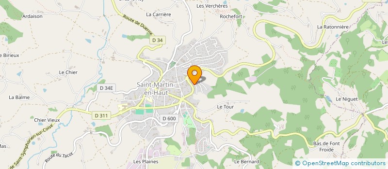 localisation de l'entreprise MONSIEUR JEAN DUSSURGEY  SAINT MARTIN EN HAUT