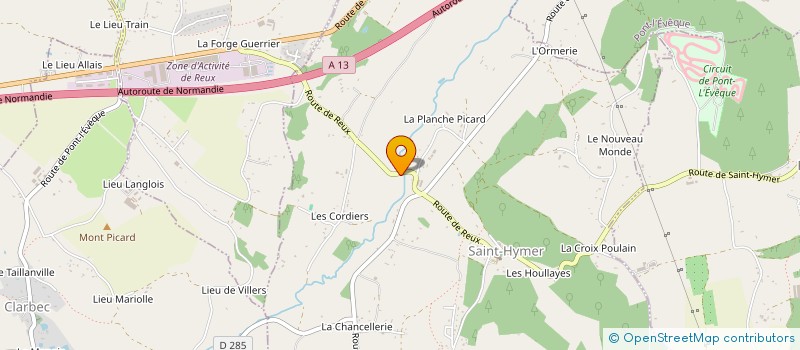 localisation de l'entreprise MONSIEUR JEAN DUTACQ  REUX