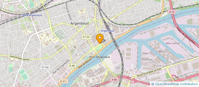 localisation de l'entreprise MONSIEUR JEAN DUTILH  ARGENTEUIL