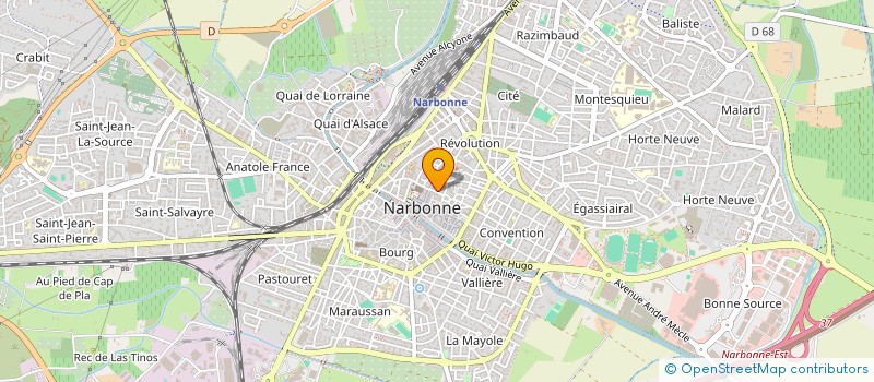 localisation de l'entreprise MONSIEUR JEAN DUTOIT  NARBONNE