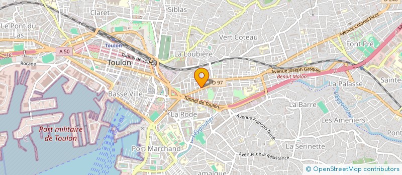 localisation de l'entreprise MONSIEUR JEAN DUVAL à TOULON