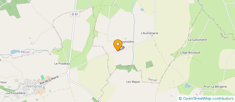 localisation de l'entreprise MONSIEUR JEAN DUVERGER  PERSAC