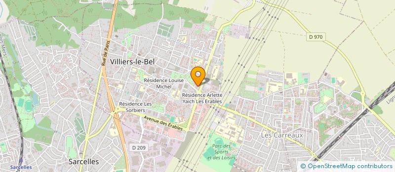 localisation de l'entreprise MONSIEUR JEAN DUVERNE  VILLIERS-LE-BEL