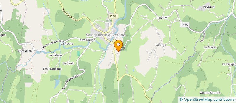 localisation de l'entreprise MONSIEUR JEAN DUVERT à ST DIER D AUVERGNE
