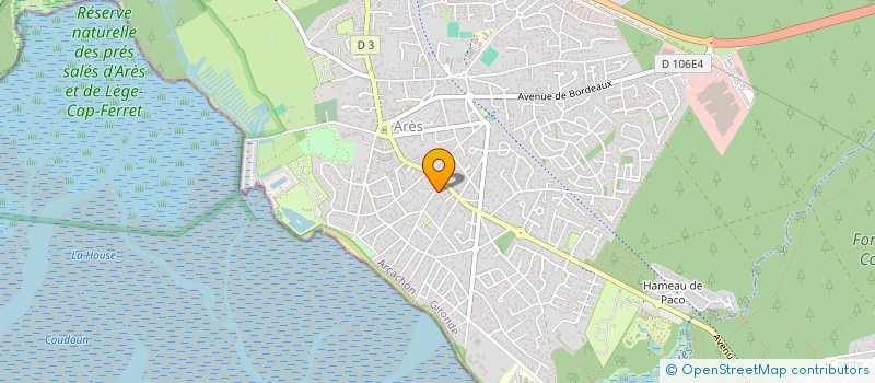 localisation de l'entreprise MONSIEUR JEAN DUVIGNACQ  ARES