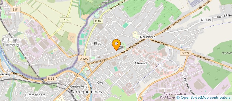 localisation de l'entreprise MONSIEUR JEAN EBERHARDT à SARREGUEMINES