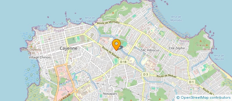 localisation de l'entreprise MONSIEUR JEAN-EDDY HYACINTHE  CAYENNE