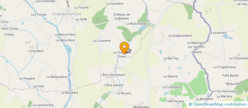 localisation de l'entreprise MONSIEUR JEAN EDET  CHAMPFREMONT