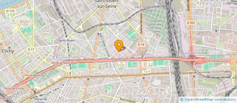 localisation de l'entreprise MONSIEUR JEAN EDISON ROMILUS à SAINT-OUEN-SUR-SEINE