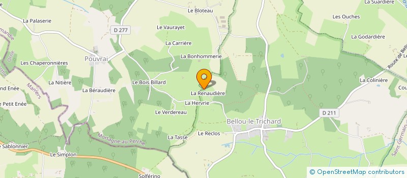 localisation de l'entreprise MONSIEUR JEAN-EDOUARD ALLARD à BELLOU-LE-TRICHARD