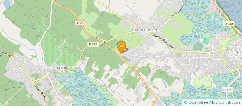 localisation de l'entreprise MONSIEUR JEAN EGRETEAU  LE CHATEAU-D'OLERON