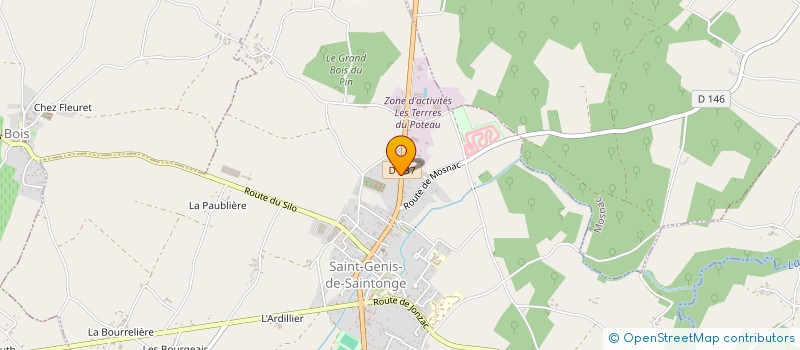 localisation de l'entreprise MONSIEUR JEAN EGRON  SAINT-GENIS-DE-SAINTONGE