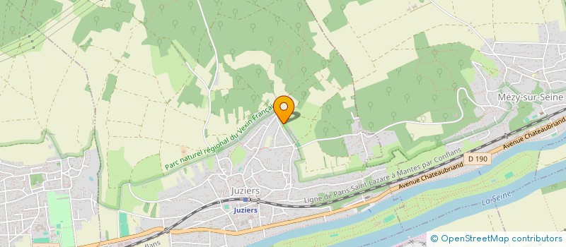 localisation de l'entreprise MONSIEUR JEAN ELISE VILVERT  JUZIERS