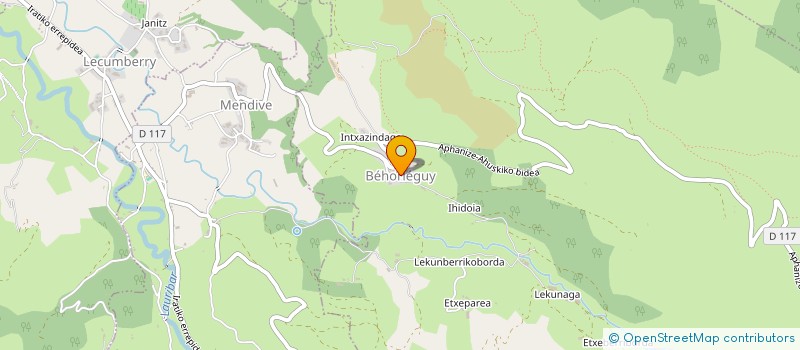 localisation de l'entreprise MONSIEUR JEAN ELIZAGARAY  ARNEGUY