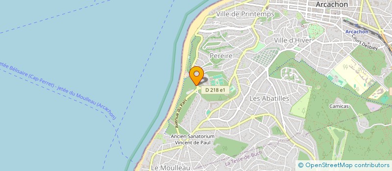 localisation de l'entreprise MONSIEUR JEAN EMILE FUENTES TAMARGO  ARCACHON