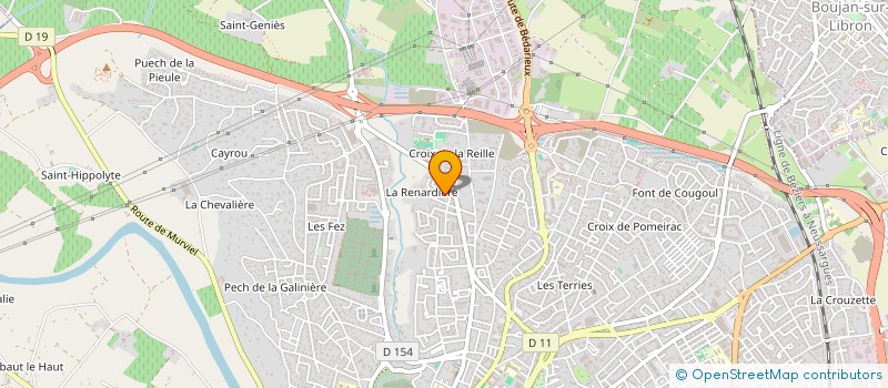 localisation de l'entreprise MONSIEUR JEAN-EMILE LABORDE  BEZIERS