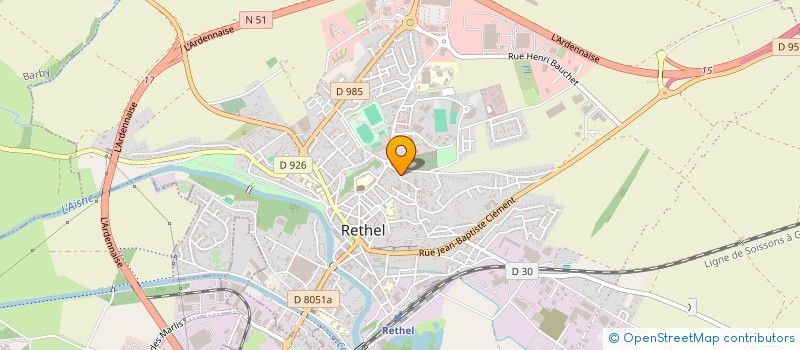 localisation de l'entreprise MONSIEUR JEAN-EMMANUEL BRUYERE  RETHEL