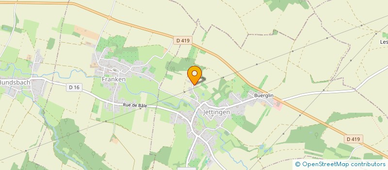 localisation de l'entreprise MONSIEUR JEAN ENDERLIN  JETTINGEN