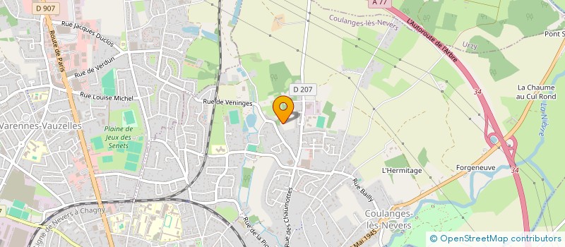 localisation de l'entreprise MONSIEUR JEAN ENNUYER  COULANGES-LES-NEVERS