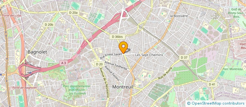 localisation de l'entreprise MONSIEUR JEAN ENRIQUE à MONTREUIL