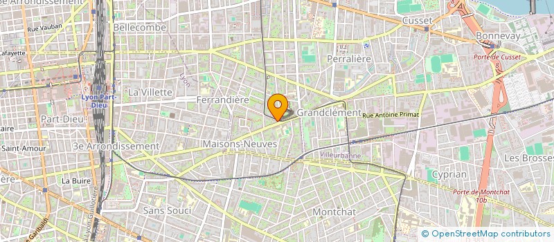 localisation de l'entreprise MONSIEUR JEAN-ENZO COLASSEAU  VILLEURBANNE