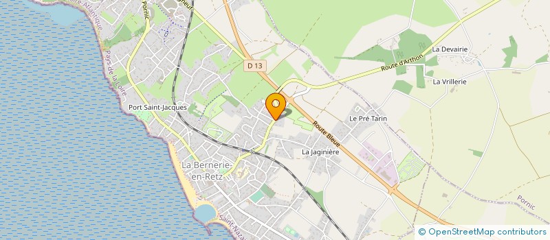 localisation de l'entreprise MONSIEUR JEAN EPERVIER  LA BERNERIE-EN-RETZ