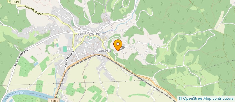 localisation de l'entreprise MONSIEUR JEAN ERARD  CASTELS ET BEZENAC