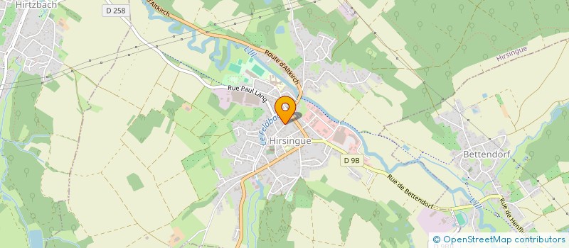 localisation de l'entreprise MONSIEUR JEAN ERHARD  HIRSINGUE